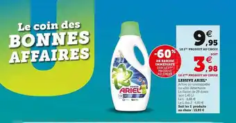 Super U Lessive ariel offre