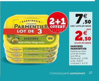 Super U Sardines parmentier offre