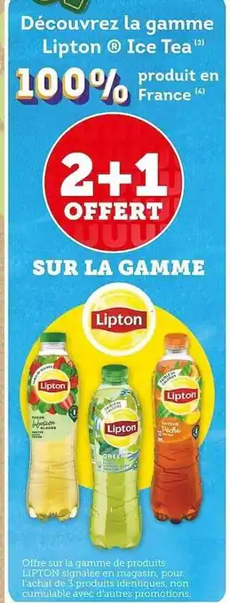 Super U La gamme lipton ice tea offre