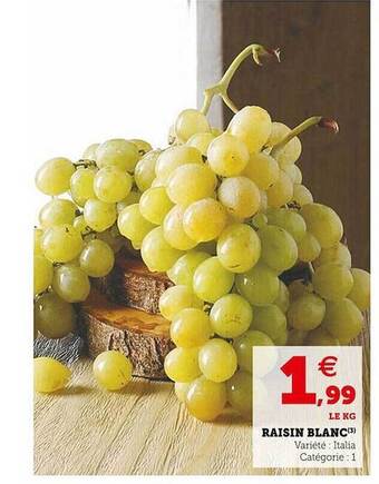 Super U Raisin blanc offre