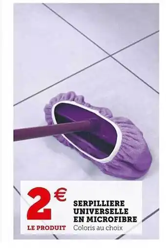 Super U Serpillière universelle en microfibre offre