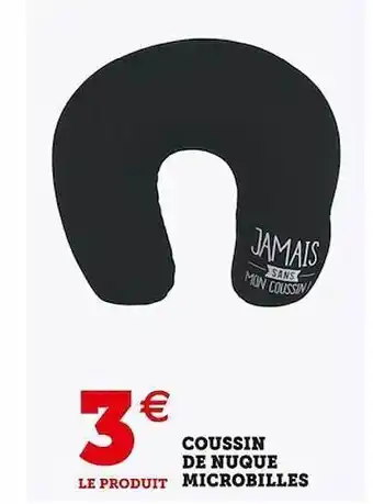 Super U Coussin de nuque microbilles offre