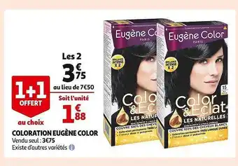 Auchan Coloration eugène color offre