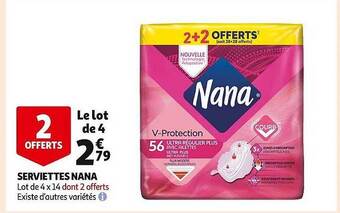 Auchan Serviettes nana offre