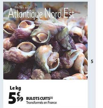 Auchan Bulots cuits offre