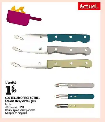 Auchan Couteau d'office actuel offre