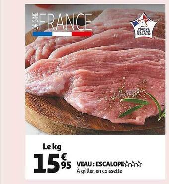 Auchan Veau : escalope*** offre