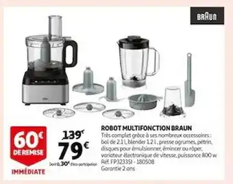Auchan Robot multifonction braun offre