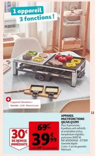 Auchan Appareil multifonctions qilive q5299 offre