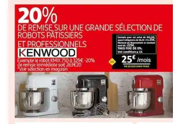 Robots pâtissiers et professionnels kenwood