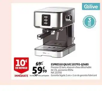 Auchan Espresso qilive 155792-q5685 offre