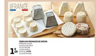 Auchan Foire aux fromages de chèvre offre