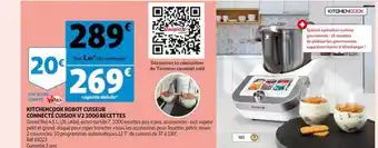 Auchan Kitchencook robot cuiseur connecté cuisiox v2 1000 recettes offre