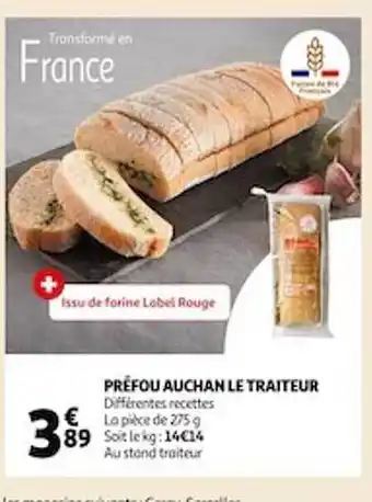Auchan Préfou auchan le traiteur offre