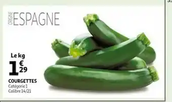Auchan Courgettes offre