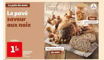 Auchan Pavé saveur aux noix offre