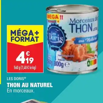 ALDI Thon Au Naturel offre