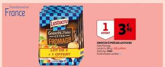 Auchan Gnocchi à poêler lustucru offre