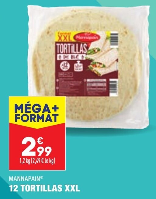 Promo 12 Tortillas XXL chez ALDI