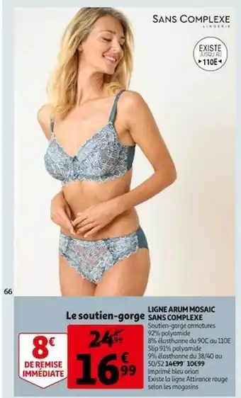 Auchan Ligne arum mosaic sans complexe offre