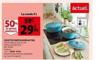 Cocotte fonte d'acier actuel