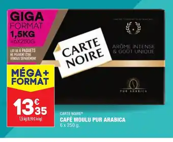 ALDI Carte Noire Café Moulu Pur Arabica offre