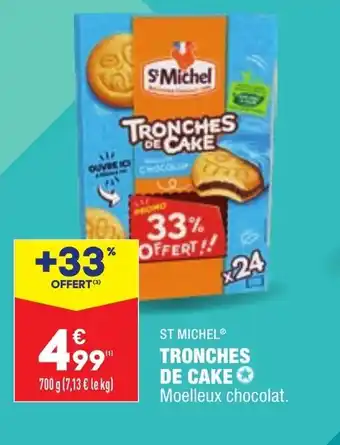 ALDI St Michel Tronches de Cake offre