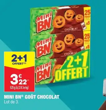 ALDI Mini BN Goût Chocolat offre