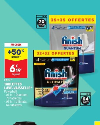 ALDI Finish Tablettes Lave-Vaisselle offre