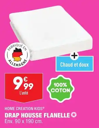ALDI Drap housse flanelle offre