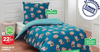 ALDI Parure de lit flanelle offre