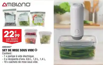 Set de mise sous vide