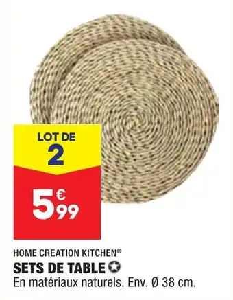 ALDI Sets de table offre