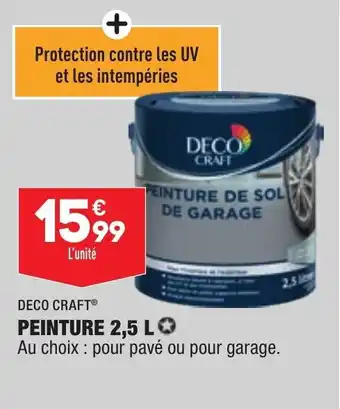 ALDI DECO CRAFT peinture 2,5 L offre