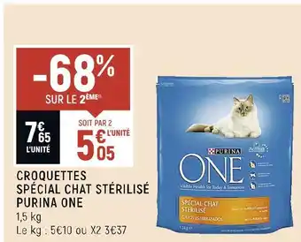 Spar Purina one croquettes spécial chat stérilisé offre
