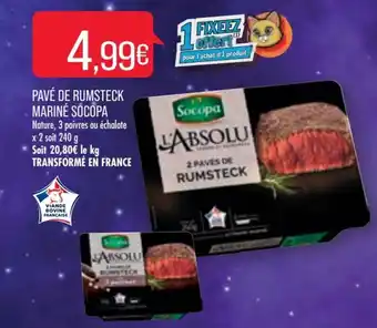 Match Pavé de rumsteck mariné socopa offre
