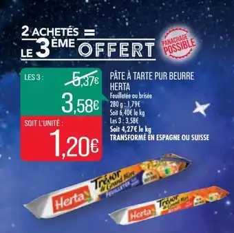 Match Pâte à tarte pur beurre HERTA offre