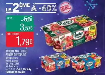 Match Yaourt aux fruits PANIER DE YOPLAIT offre