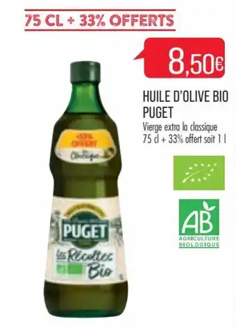 Match Huile d'olive bio PUGET offre