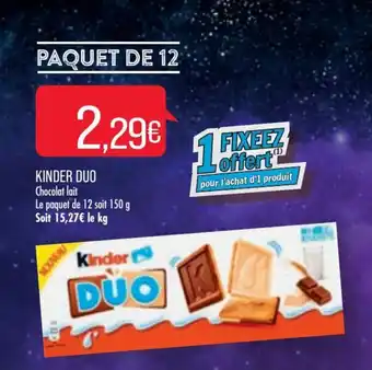 Match Kinder duo offre