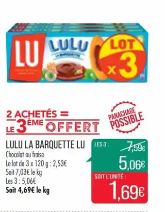 Match Lulu la barquette LU offre