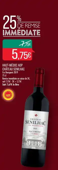 Match Haut-médoc aop château SENILHAC offre