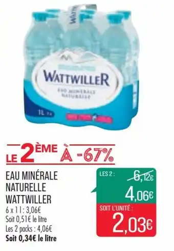 Match Eau minérale naturelle WATTWILLER offre