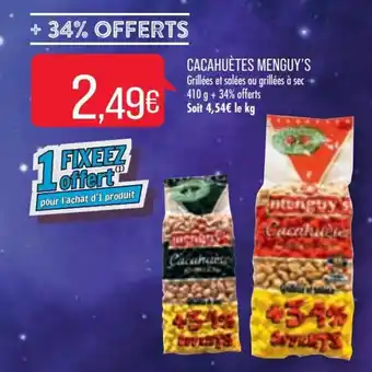Match Cacahuètes menguy's offre