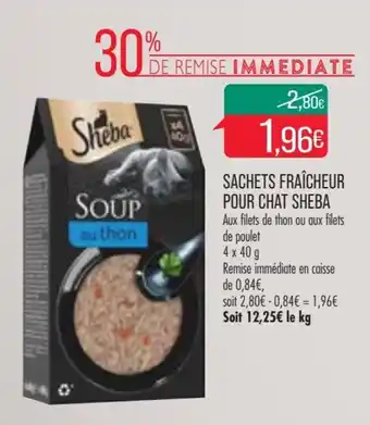 Match Sachets fraicheur pour chat SHEBA offre