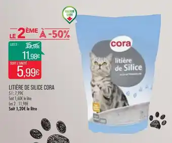 Match Litière de silice CORA offre