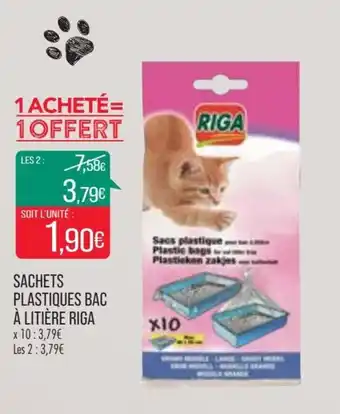 Match Sachets plastiques bac à litière RIGA offre