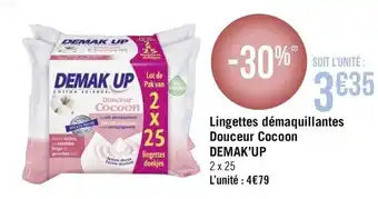 Lingettes demaquillantes Douceur Cocoon