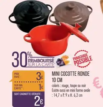 Match Mini Cocotte Ronde 10 CM offre