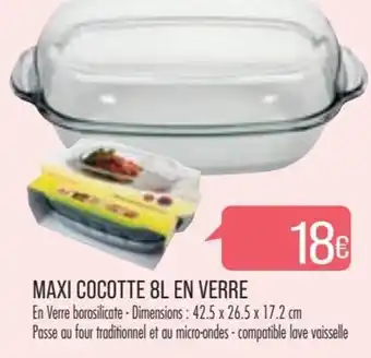 Match Maxi Cocotte 8L En Verre offre